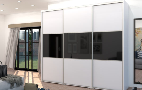 Dubai III. ruhaliftes tolóajtós gardrób 280cm