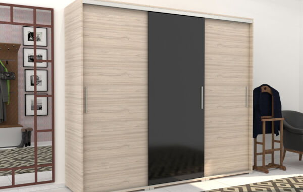 Montana tolóajtós gardrób 240cm