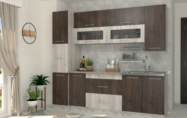 Petra konyha blokk 240/72/cm (elemes)