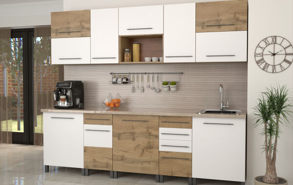 Noémi konyha blokk 260/72cm (elemes)