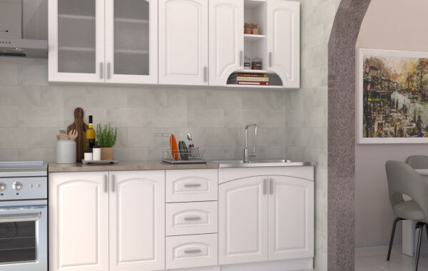 Zsófi konyha blokk, MDF  200/72cm (elemes)