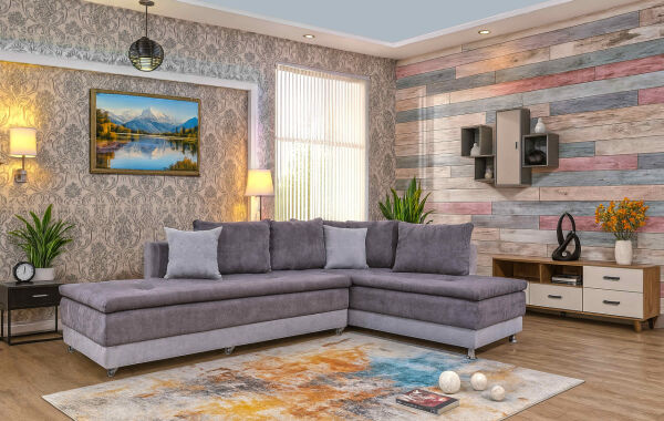 Maya Lux franciaággyá alakítható sarok, erősítetett rugóval+ topperrel