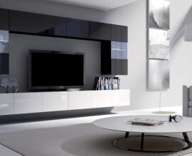 Calabrini magasfényű elemes  bútorcsalád.