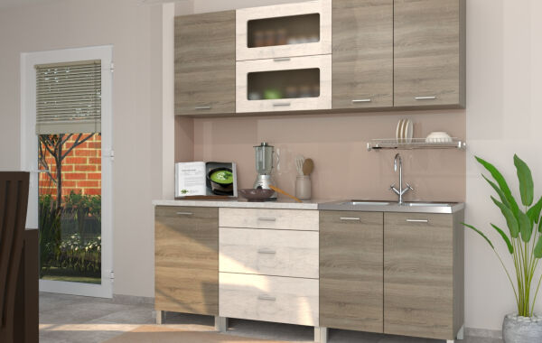 Milena konyha blokk 200/72cm, 200/60cm (elemes)